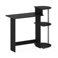 thumbnail image 5 of Furinno Compact 29-Inch Black Computer Desk, Gaming Desk with Shelves, Office Desk with Book Shelf, for Home Office, Study Room, Dorm, Bedroom, Black, 5 of 5
