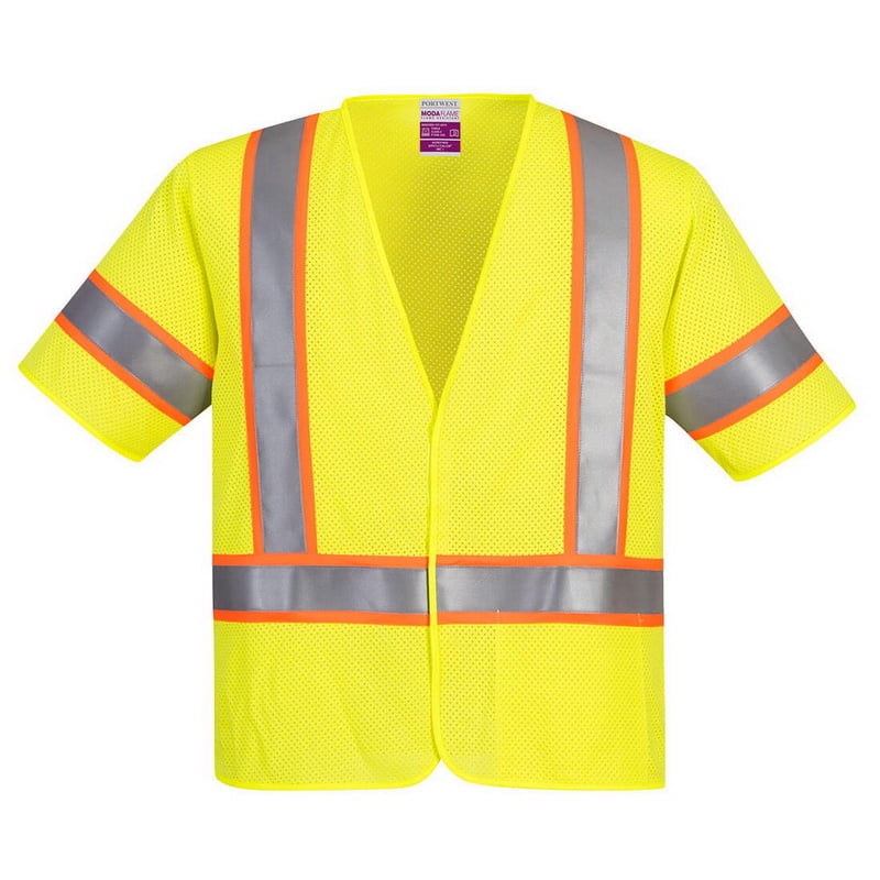 Portwest UFR24 Class FR Mesh Safety Vest Yellow, 3X-Large