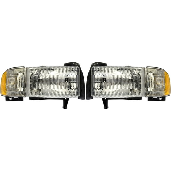 Dorman 1590121 Headlight Assembly for Specific Dodge Models, Pack of 2