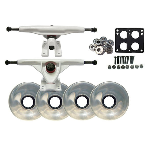 RADIUS  LONGBOARD Skateboard TRUCKS 181mm CLEAR WHEELS