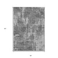 thumbnail image 3 of 3' X 5' Gray And Charcoal Geometric Washable Indoor Outdoor Area Rug, 3 of 5