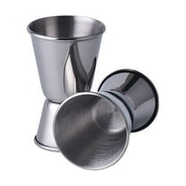 SASABAXI 1Set Stainless Steel Stepped Jigger for Precise Measurement in Bartending