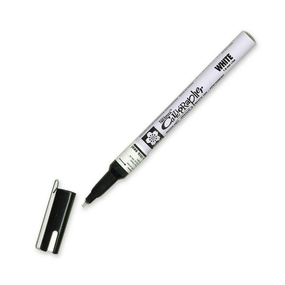 Sakura Pentouch Calligrapher Pen, Fine, White