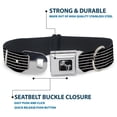 thumbnail image 4 of Buckle-Down Pet Collar, Dog Collar Metal Seatbelt Buckle, Guitar Neck Black White, 9.5 to 13 Inches 1.0 Inch Wide, 4 of 8