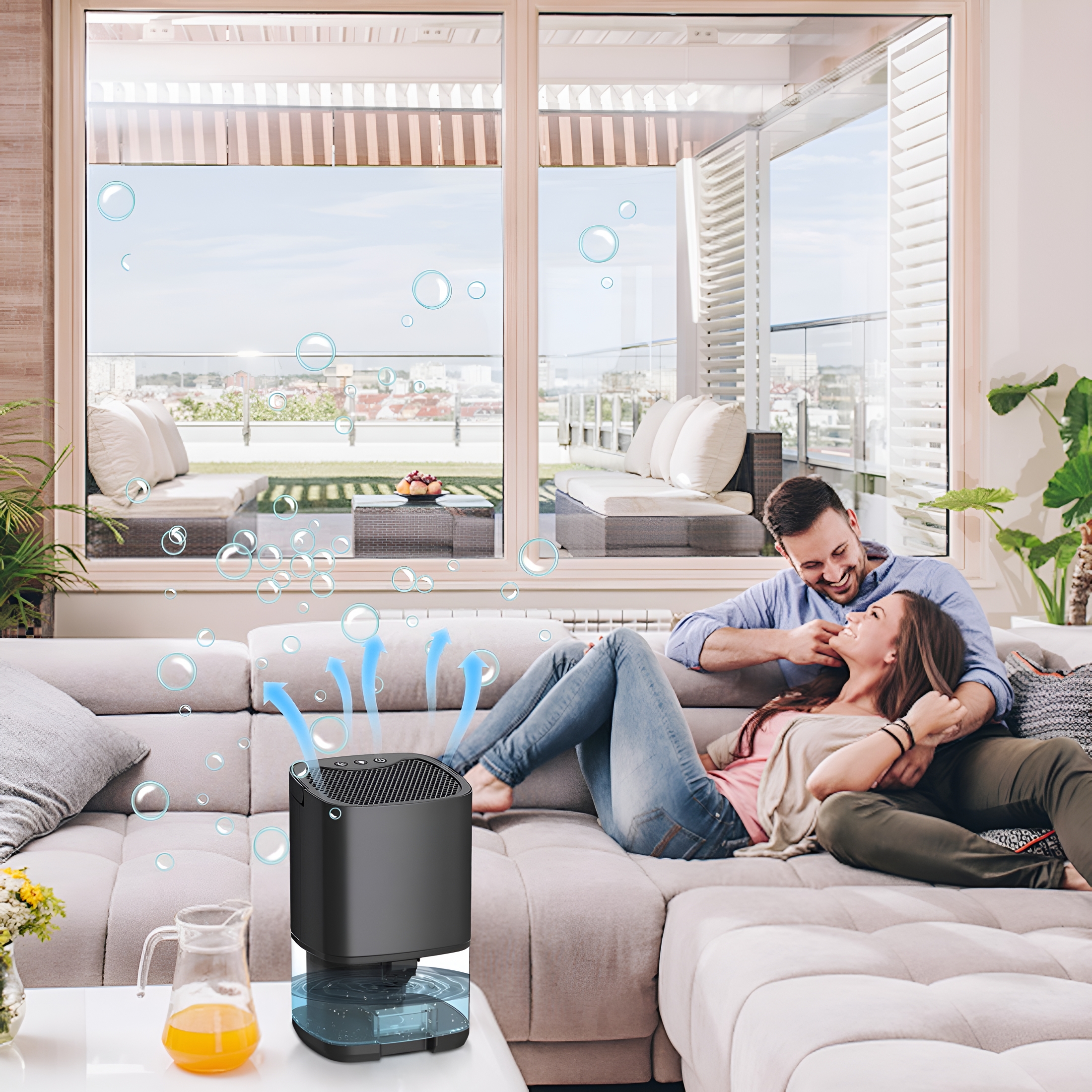 HIBIBUD 2026 New Room Dehumidifier,Bedroom Basements,50Pt Capacity Led Control,Plastic Design,Home Use,Moisture Reduction for Bedroom, Basement, Living Room, Office, Home