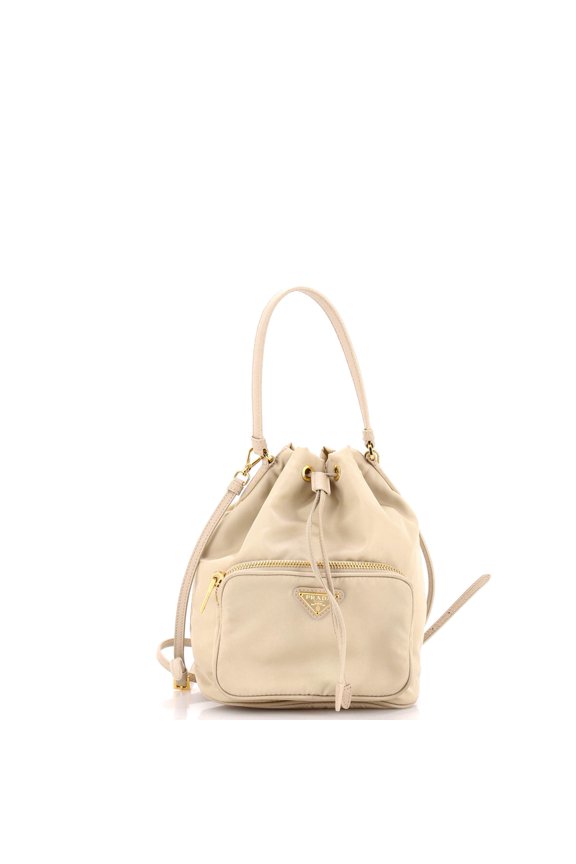 Pre-Owned Drawstring Bucket Bag Tessuto Small By Rebag