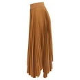 thumbnail image 2 of Pre-Owned Joseph Ade Pleated Midi Skirt in Brown Polyester, 2 of 2