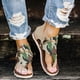 thumbnail image 1 of Zapatos con clip de verano para mujer Sandalias planas cómodas con cremallera para la playa informales Wmkox8yii nm5149, 1 of 4