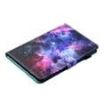 thumbnail image 6 of SaniMore Wallet Case for iPad 10th Generation 10.9" 2022, Auto Wake/Sleep PU Leather Shockproof TPU Shell Painted Magnetic Clasp Card Slot Pen Holder Anti-slip Strip Stand Drop-proof Case, Starsky, 6 of 9