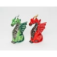 thumbnail image 3 of Ceramic Dragon Salt and Pepper Shakers Red Green 4" Gift, 3 of 5