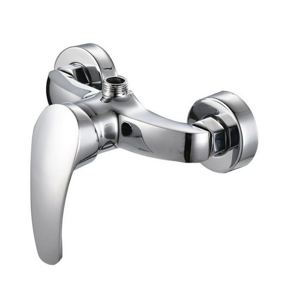 Polished Chrome Finish Wall Mounted Bathroom Bathtub Shower Tap Mixer Faucet