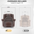 thumbnail image 3 of Aukfa Power Lift Recliner Chair with Massage & Heating, Breathable Leather  Reclining Sofa for Living Room,Brown, 3 of 8