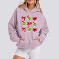 thumbnail image 2 of MIARHB Grinch - Sudadera con capucha para mujer, talla grande, con estampado navideño, manga larga, cuello redondo, informal, con bolsillo y capucha, talla M, 2 of 5