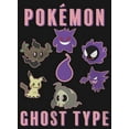 thumbnail image 2 of Girl's Pokemon Ghost Type Group Graphic Tee Black X Small, 2 of 4