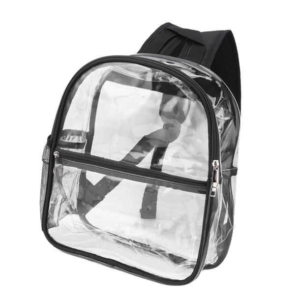 Mochila Transparente De PVC Con Diseño De Cremallera, Suave Y Duradera Mochila Transparente Impermeable, Visibilidad Interna, Uso Diario, Versátil, Para La Escuela, La