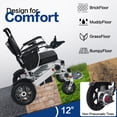 thumbnail image 3 of MERITLIFE Electric Wheelchair for Adults, 30 Miles Long Range, 500W Powerful Motor, All-Terrain Foldable Wheelchair, Portable and Compact with Dual Batteries, Airline Approved for Seniors and Travel, 3 of 12