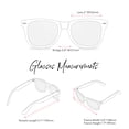 thumbnail image 4 of Clear Lens Non-Prescription Retro Nerd Glasses for Men Women Costume Cosplay Pretend Fake Eyewear, 4 of 6