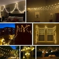 thumbnail image 4 of GooingTop 2-Pack Fairy Outdoor Lights Battery Operated ,Total 60FT 120LED Patio Lights Lights with 8Modes for Patio Garden Tree Outdoor Indoor Decoration(Warm White), 4 of 8
