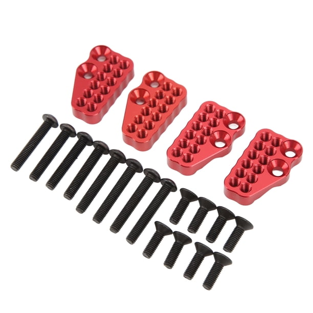 Piezas de actualización del modelo de coche RC Crawler, 4 piezas Amortiguador delantero delantero poroso de metal Códigos fijos Amortiguador trasero delantero de metal Código fijo Artesanía excepcional
