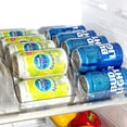 Set of 4 Pop/Soda Can Dispenser, Fridge Beverage Can Storage Bin for Refrigerator, Kitchen