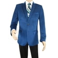 thumbnail image 7 of Men's Velvet Sports Coat Grammy Amy Award By BASSIRI , LEONARDI J1042 Royal Blue, 7 of 7