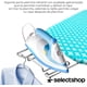 thumbnail image 2 of Burro de Planchar Plegable y Resistente Tabla de Planchar con Soporte para Plancha Colgador 7 Alturas Ajustables Burro de Planchar de 90 x 30 CM (Rombos Azules), 2 of 4