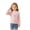 Pink, variant on mgoYE Girls' Lettuce Trim Ribbed Shirts Cotton Blend Long Sleeve Crew Neck Base Layer Slim Fit Trendy Tops(Pink,18-24 Months)