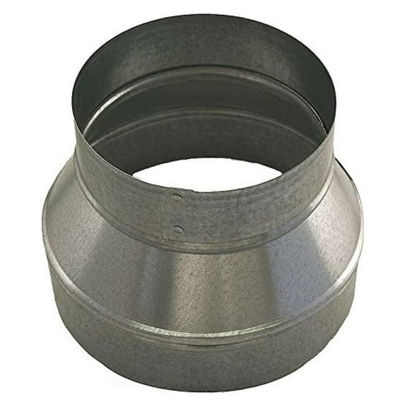 9" x 6" Round Reducer Duct Fitting, 26 ga.