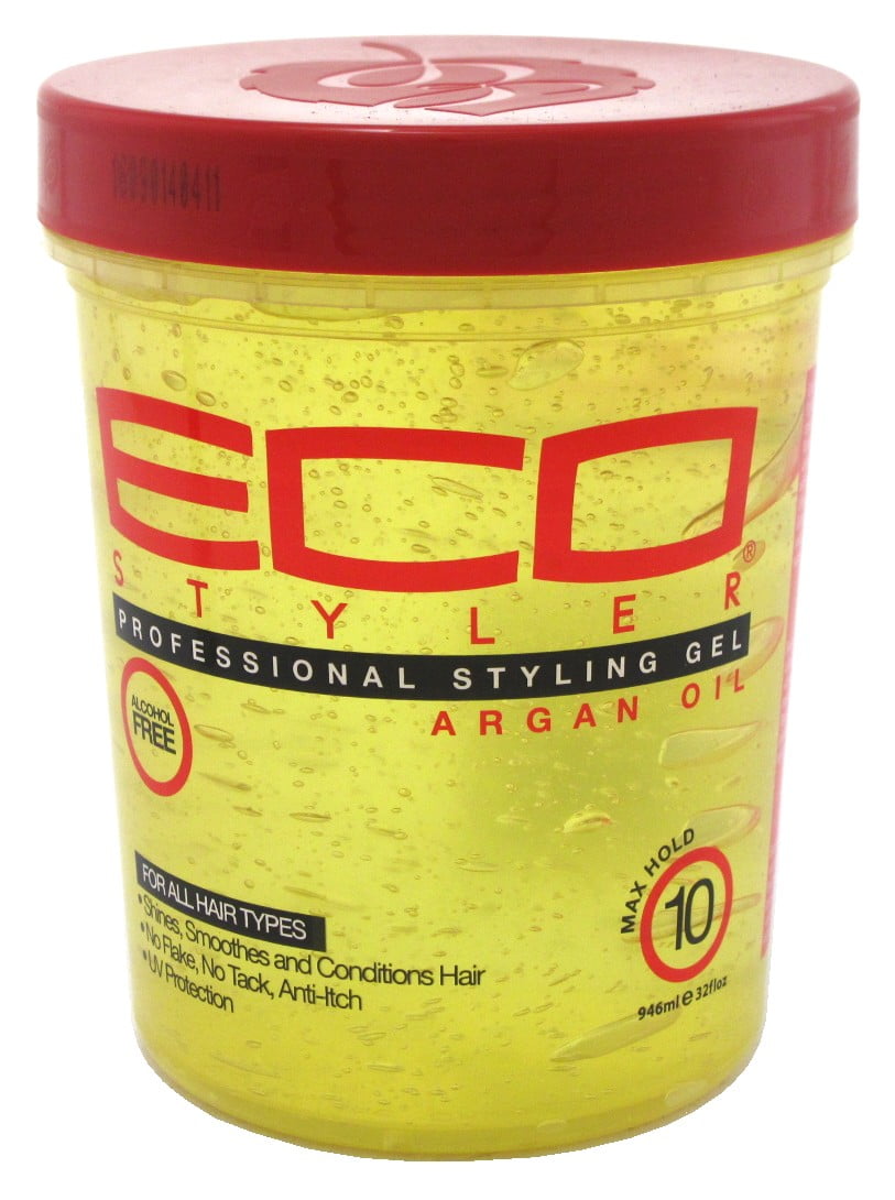 ECO STYLE Argan Oil Styling Gel, Max Hold 10, 32 fl oz, Shine and