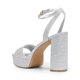 thumbnail image 3 of Sandalia DREAM PAIRS SDHS2423W Plata con Brillo y Plataforma de Tacón, 3 of 6