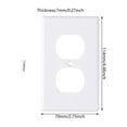 thumbnail image 5 of Electrical Receptacle Wall Plate Heat Resistant Switches Covers Socket Plate, 5 of 8