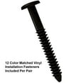 thumbnail image 2 of 15 Inch X 63 Inch Standard Raised Panel Exterior Vinyl Shutter Black (Pair), 2 of 2