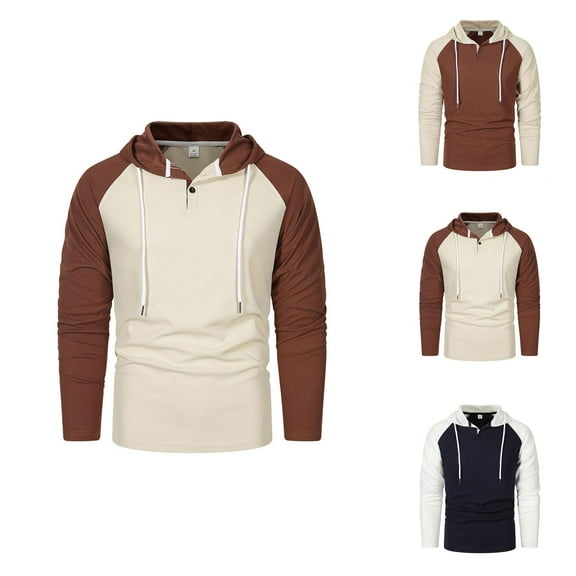 Men’s Hoodie Oversized Fit Hoodie Mens Hoodie Pullover Sweatshirt Streetwear Everyday Men's Fashion Hoodie Spring Color Blocked Loose Outdoor Hoodie