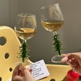 thumbnail image 4 of 3D Drinking Glass Cup with Christmas Tree Figurine Inside Stemless Glass for Wine Water Milk Goblet-Drinking Glass Cup, 4 of 8