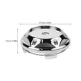 thumbnail image 2 of FONDOTIN 4 Pcs Embouts de Moyeu de Roue Automobile Argent ABS Améliore l'Apparence du Véhicule, 2 of 6