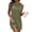 Green, variant on Women's Summer Hoodie Dress Sleeveless Drawstring Hooded Sweatshirt Tunic Mini Dress Casual Short Tank Dress Pink