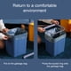 thumbnail image 3 of Yuarrent Cubo de basura de Hotel para el hogar de 2 piezas, cesto de basura portátil para baño y cocina, cubo de basura de forma cuadrada de gran Almacenamiento y organización del hogar Amarillo L Yuarrent HA084658-09, 3 of 6