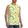 thumbnail image 2 of Gaeub St Patrick's Day1 Men's Sleeveless Muscle Shirts Workout Tank Tops, Odor Protection and Comfortable - 3X-Large, 2 of 8
