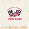 thumbnail image 4 of Inktastic Daddy's Racing Princess Pink Race Car Girls Toddler Dress, 4 of 5