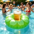 thumbnail image 6 of Inflatable Beverage Cooler - 7.28" Green Plastic Pool Party Decor - Inflatable Drinks Cooler for BBQ Picnic Events - Portable Party Accessory, 6 of 6