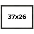 thumbnail image 6 of 37x26 Frame Black Rustic Barnwood Solid Wood Picture Frame | 1.5 Inch Moulding Width | Includes UV, 6 of 7