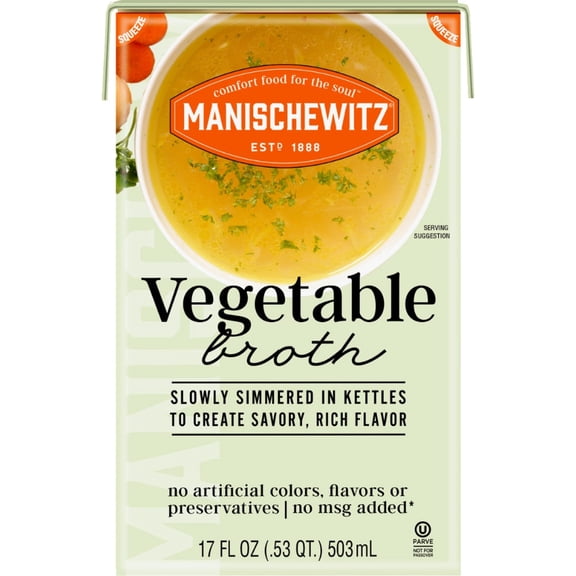 MANISCHEWITZ - Broth Vegetable Aseptic 17FO ( Pack of 12)