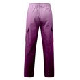 thumbnail image 7 of Gradient Cargo Pants Boys Elastic Waist Drawstring Casual Straight Leg Trousers with Pockets Boys Purple Pants Back to School Boys Pants for Boys Size 5-16 Years, 7 of 7