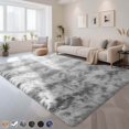 thumbnail image 1 of CozyDesg 8ft x 10ft Area Rugs, Soft Fluffy Area Rugs Floor Mat Floor Rugs for Living Room Bedroom Modern Decor Carpet, Light Grey, 1 of 7