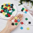 thumbnail image 3 of 120PCS Colored Puzzle Pieces Wooden Jigsaw Puzzles Bulk Freeform Wood Cutouts Puzzle DIY Floor Community for Crafts Activity Decorations Party Card Making (0.75" x0.75"), 3 of 9