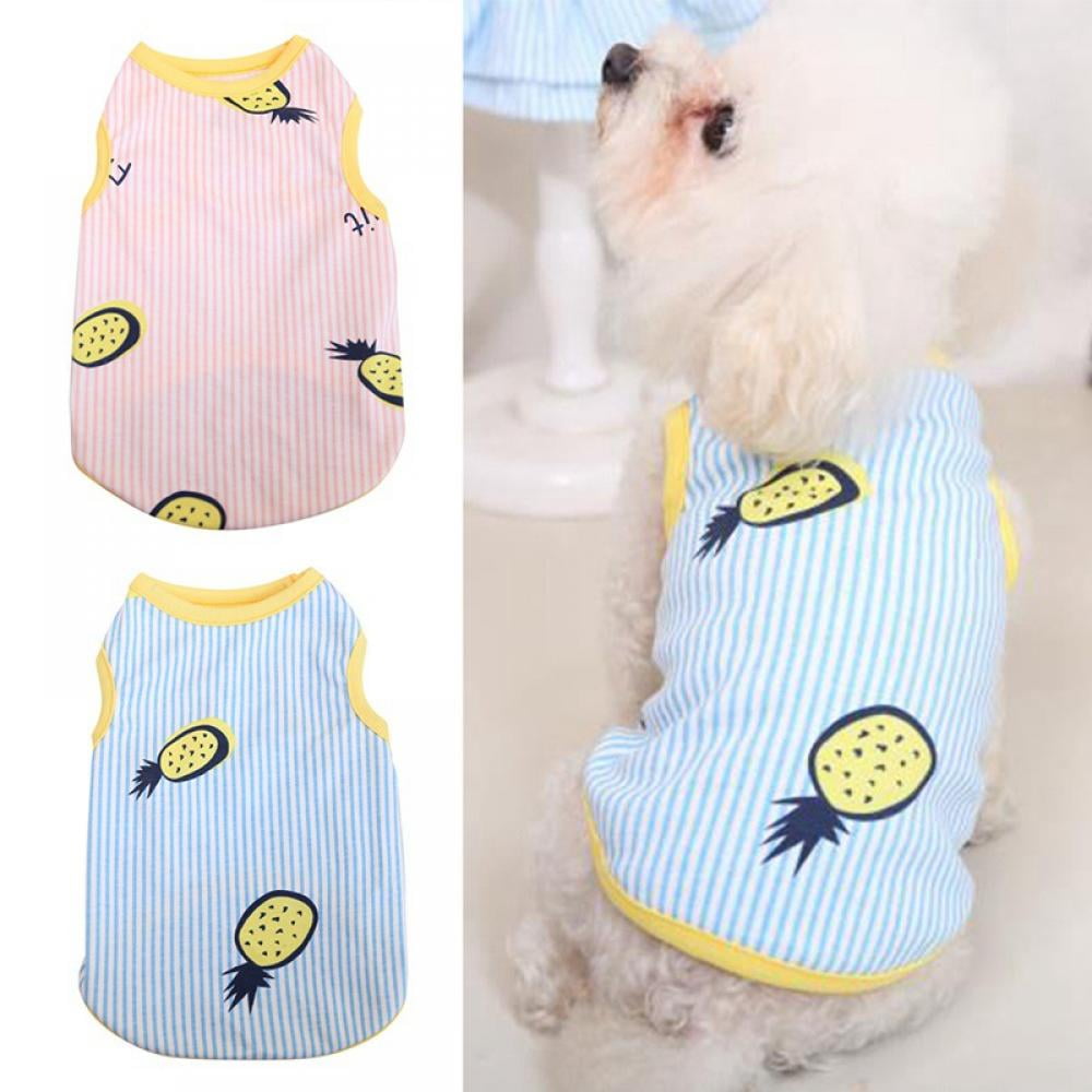 Cute Teacup Dog Clothes Girl Dog T shirt Pet Puppy Vest for Chihuahua yorkie Dog 