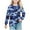 Blue, variant on UQJfacai Girls Camo Shirts Crewneck Long Sleeve Tops Graphic Tees Casual Loose Soft Pullover Blouse T-Shirt with Pocket 5-14 Years