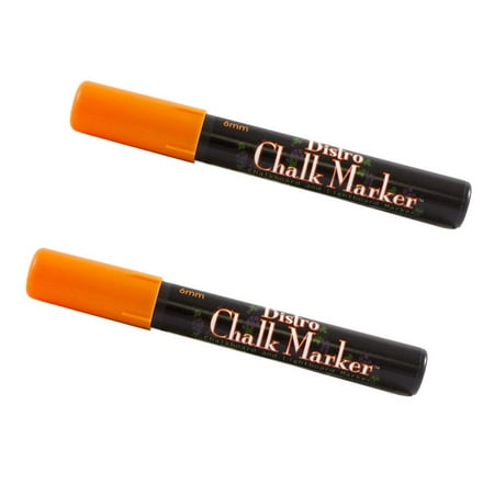UPC: 0842497170503 | Marvy Uchida Broad Point Chalk Markers Orange 2/Pack