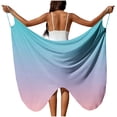 thumbnail image 3 of TaTaai Ladies Butterfly Solid Beach Cover Up Wrap Skirt with Tie Waist Sheer Lightweight Long Dress Chiffon Sarong for Swimwear Vacation Resort All Season Wear Gift, 3 of 9