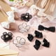 thumbnail image 5 of 12 piezas de 6 estilos de clips para zapatos con perlas, hebillas, flores y lazos decorativos., 5 of 6